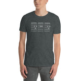 DAD Guitar Chord Shirt - The Best Father's Day Gift for Guitar Player - Guitar Gifts for Dad - Short-Sleeve Unisex T-Shirt